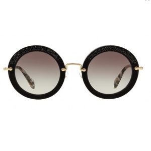 MIU MIU Noir Crystal Sunglasses
